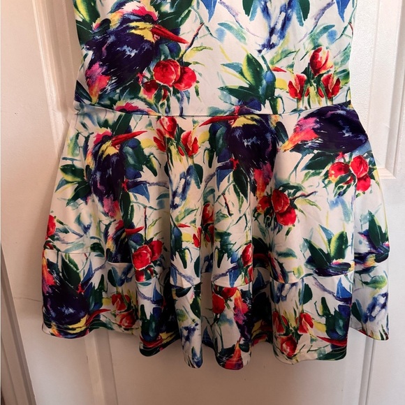 Fashion Nova Vibrant One-Shoulder Dress - Red, Blue, Green - Picture 2 of 13